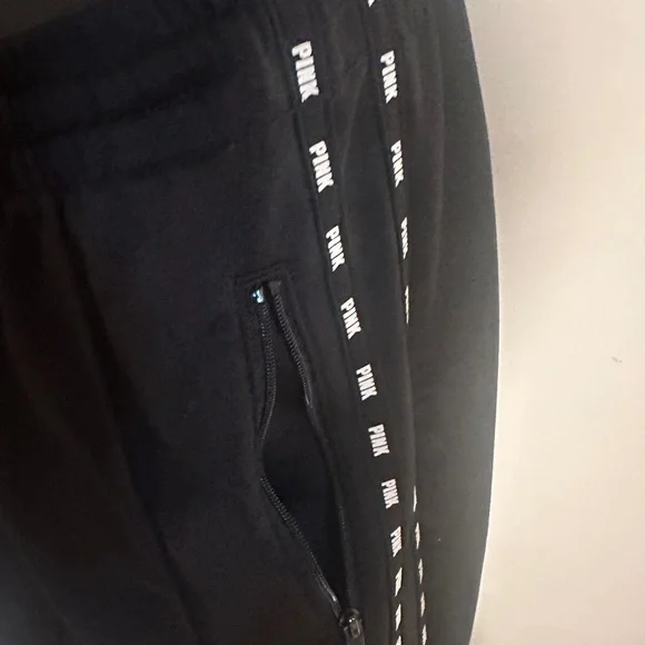 Victoria Secret “Pink” Womens Black Track Pants - Picture 5 of 7